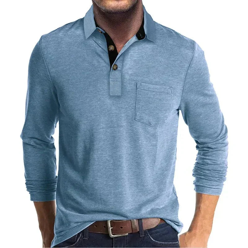 WENTWORTH LONDON | CLASSIC LONG SLEEVE POLO FOR MEN