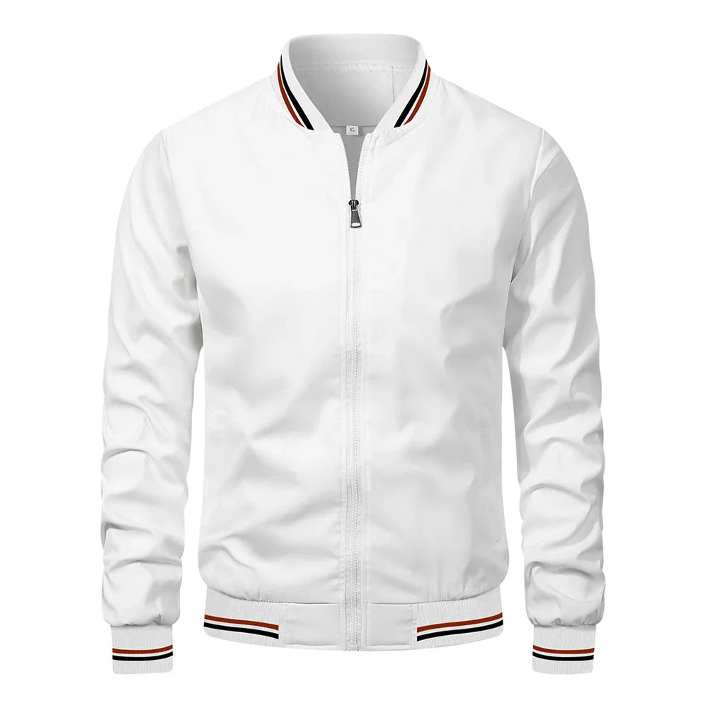 CONTRAST BOMBER JACKET FOR MEN