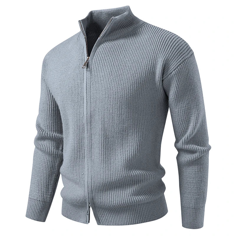 TEXTURED ZIP CARDIGAN FOR MEN