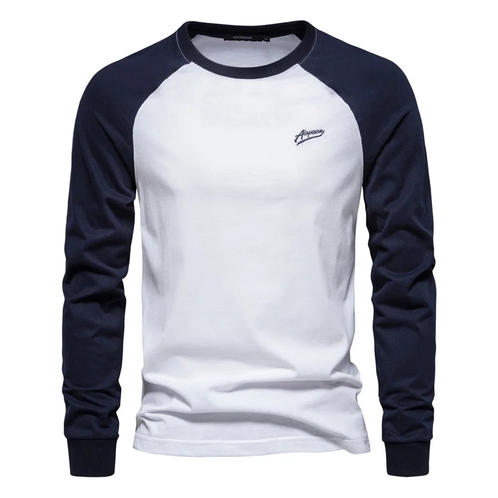 CONTRAST RAGLAN SHIRT FOR MEN