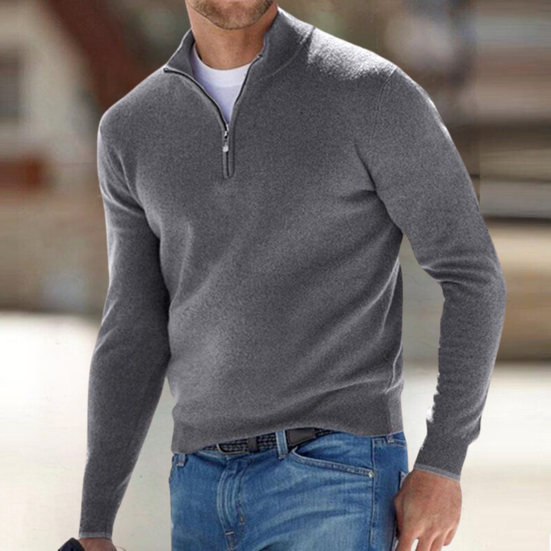 WENTWORTH LONDON | ZIP-UP PULLOVER FOR MEN