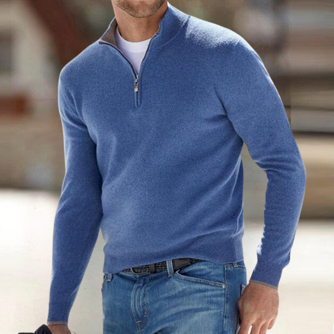 WENTWORTH LONDON | ZIP-UP PULLOVER FOR MEN