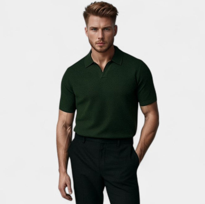 OPEN-COLLAR POLO FOR MEN