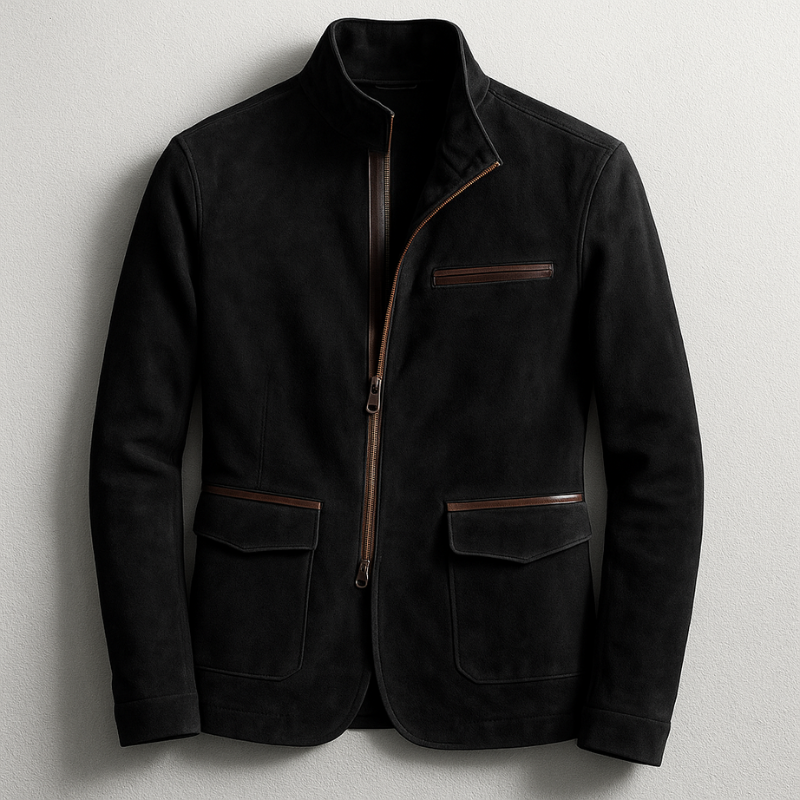 SUEDE FIELD JACKET FOR MEN