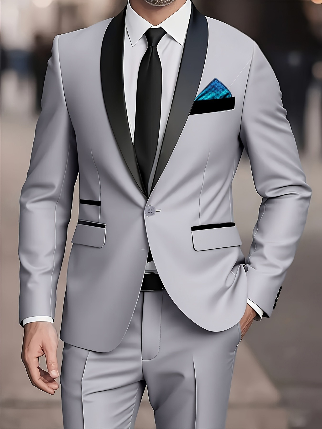 LAPEL WORK SUIT FOR MEN
