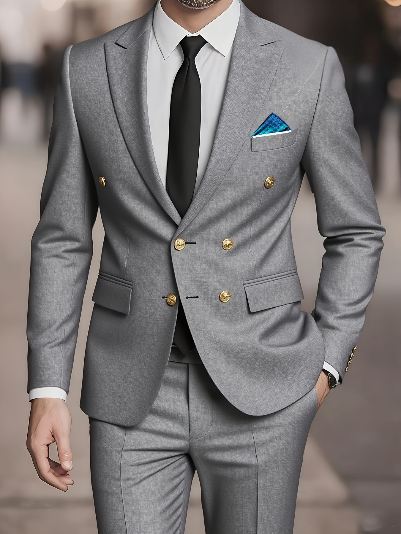 LAPEL WORK SUIT FOR MEN