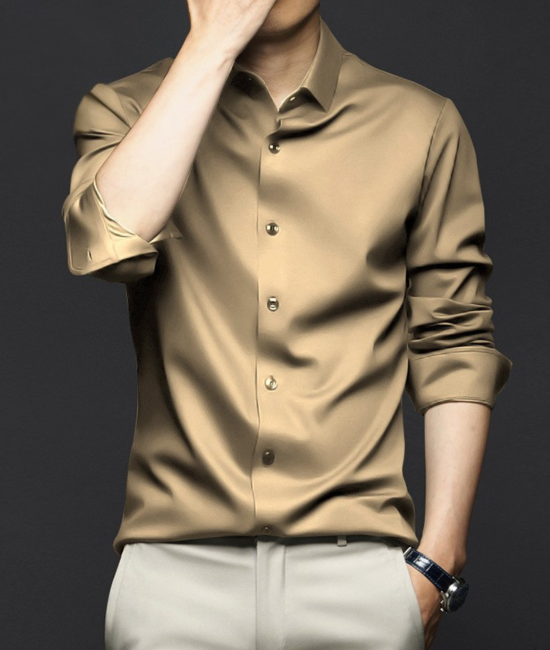 WRINKLE-RESISTANT SHIRT FOR MEN