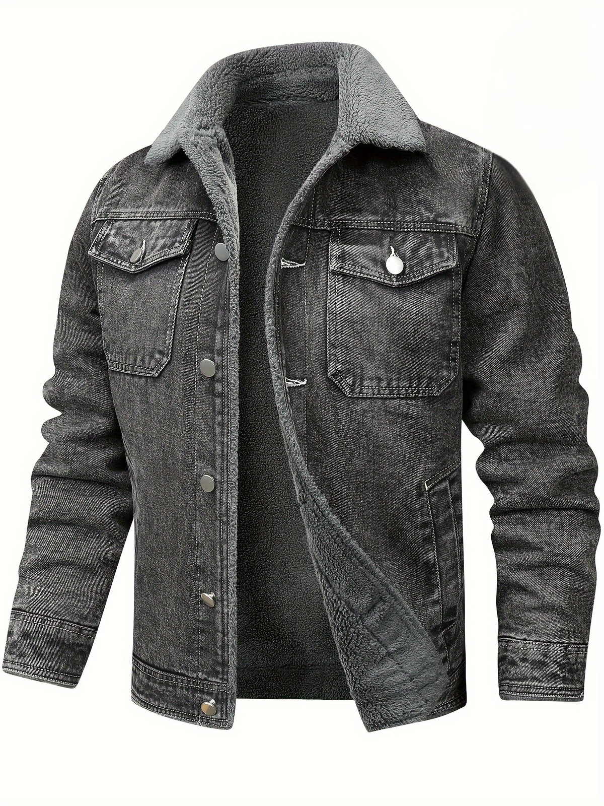 WARM DENIM JACKET FOR MEN