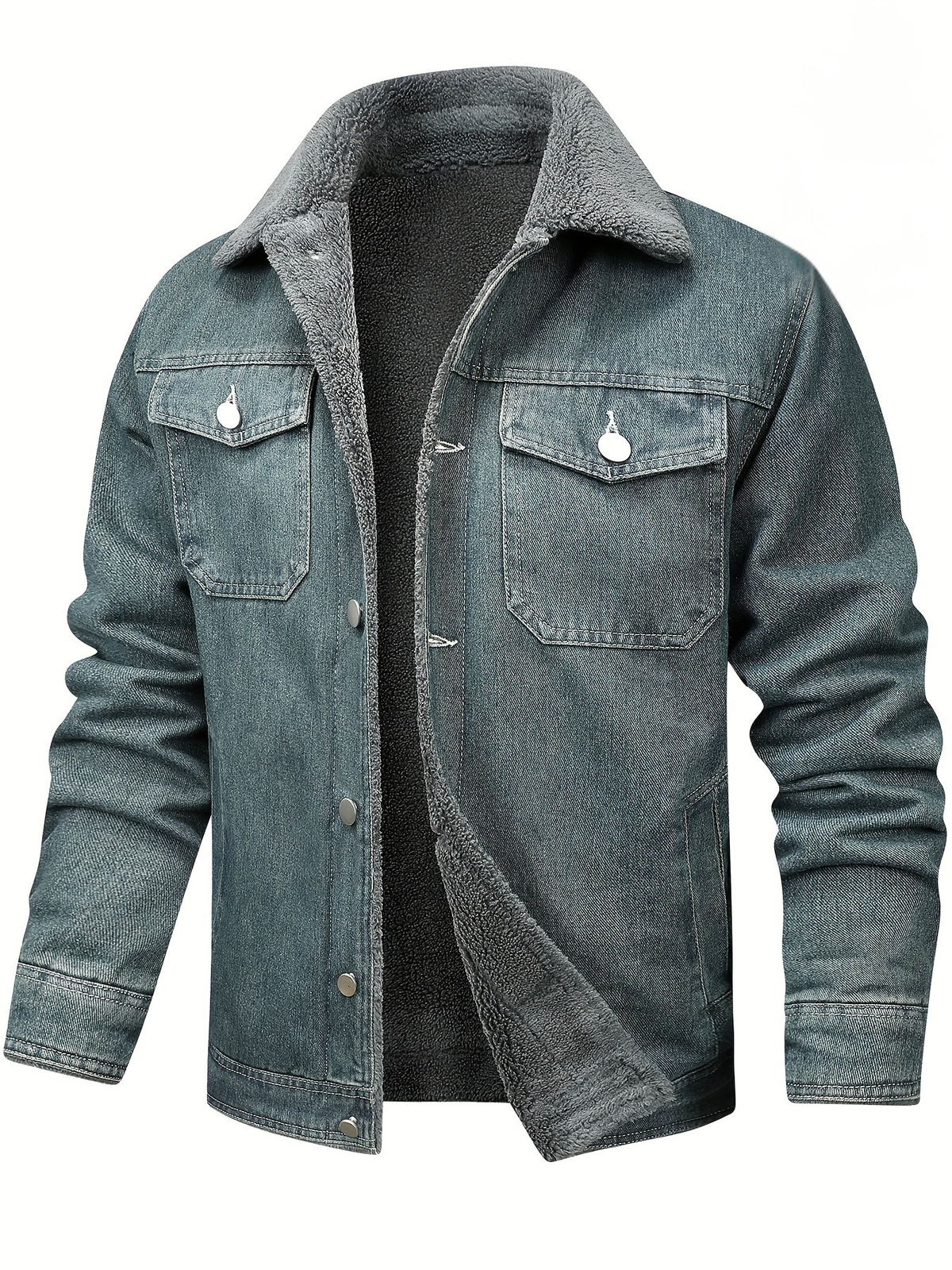 WARM DENIM JACKET FOR MEN