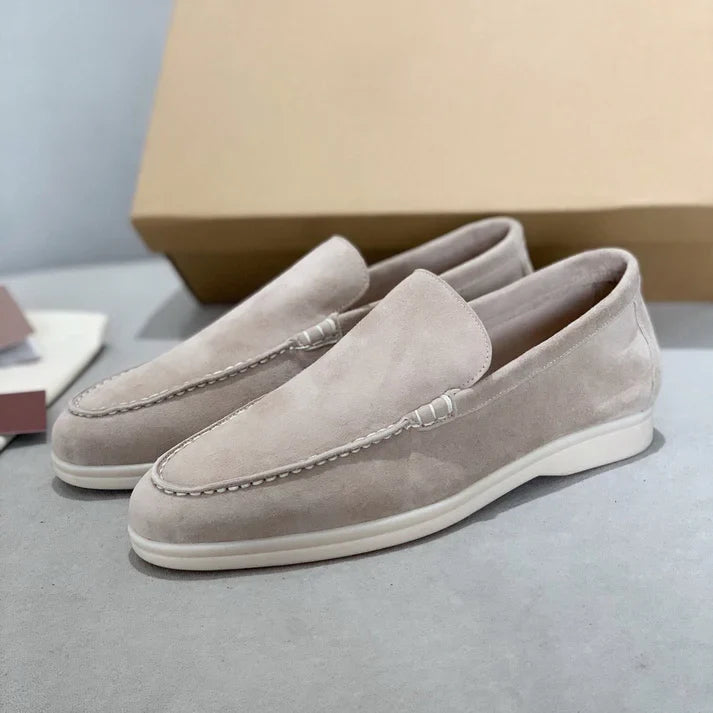 SUEDE SLIP-ON LOAFERS FOR MEN