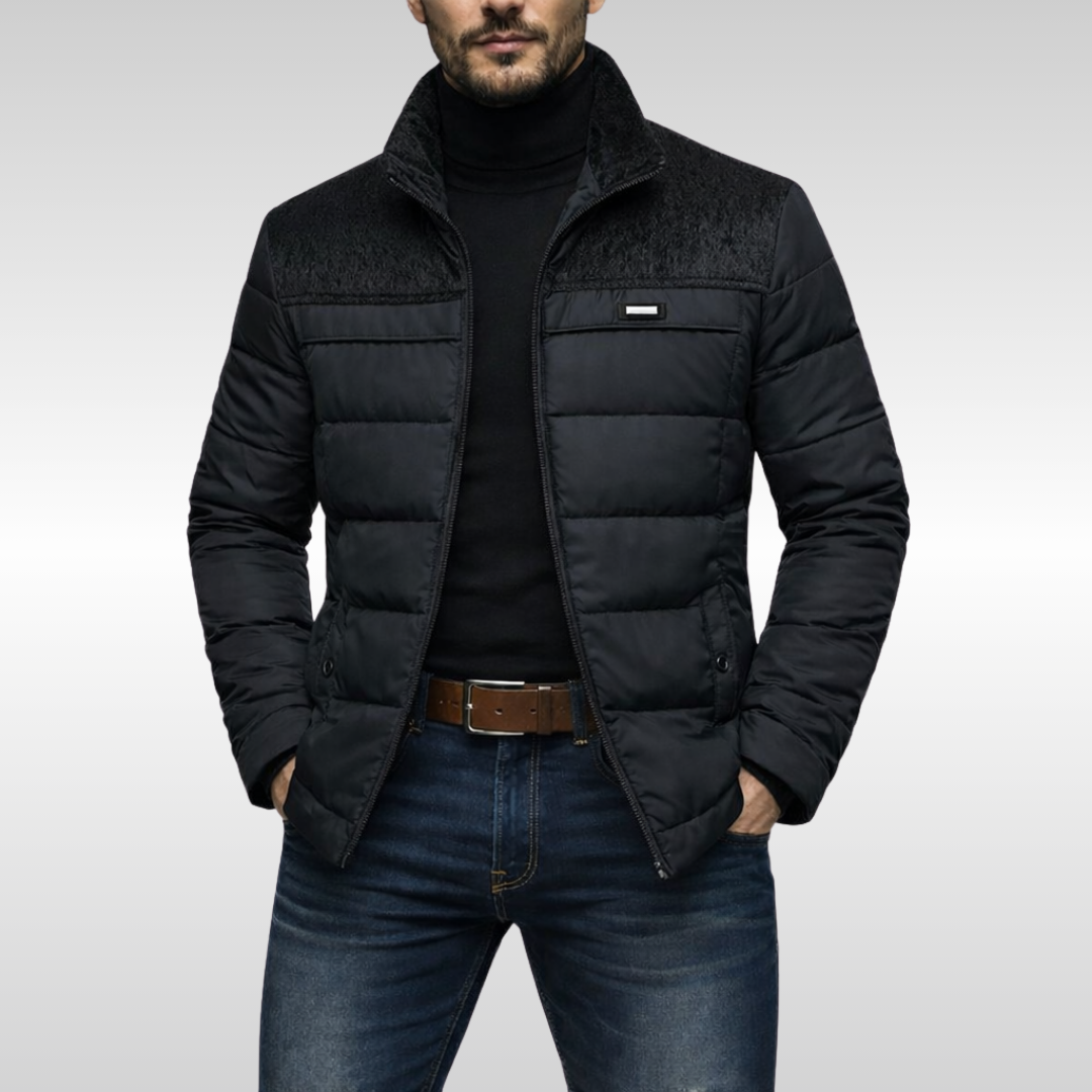 QUILTED FLEECE JACKET FOR MEN