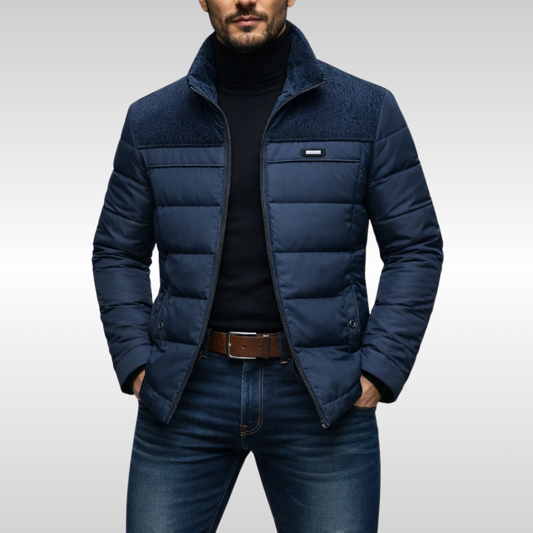 QUILTED FLEECE JACKET FOR MEN
