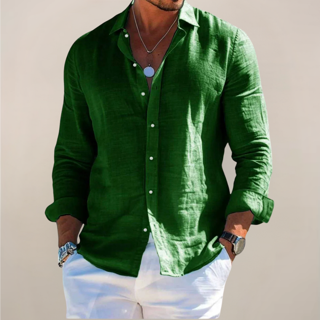 LINEN BUTTON SHIRT FOR MEN