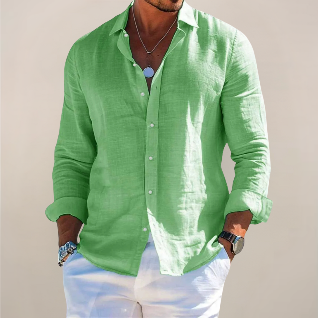LINEN BUTTON SHIRT FOR MEN