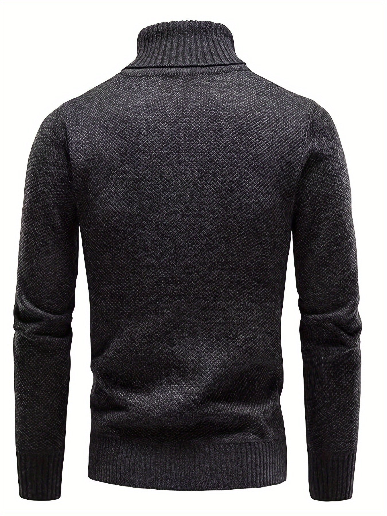 RIB KNIT LAPEL SWEATER FOR MEN
