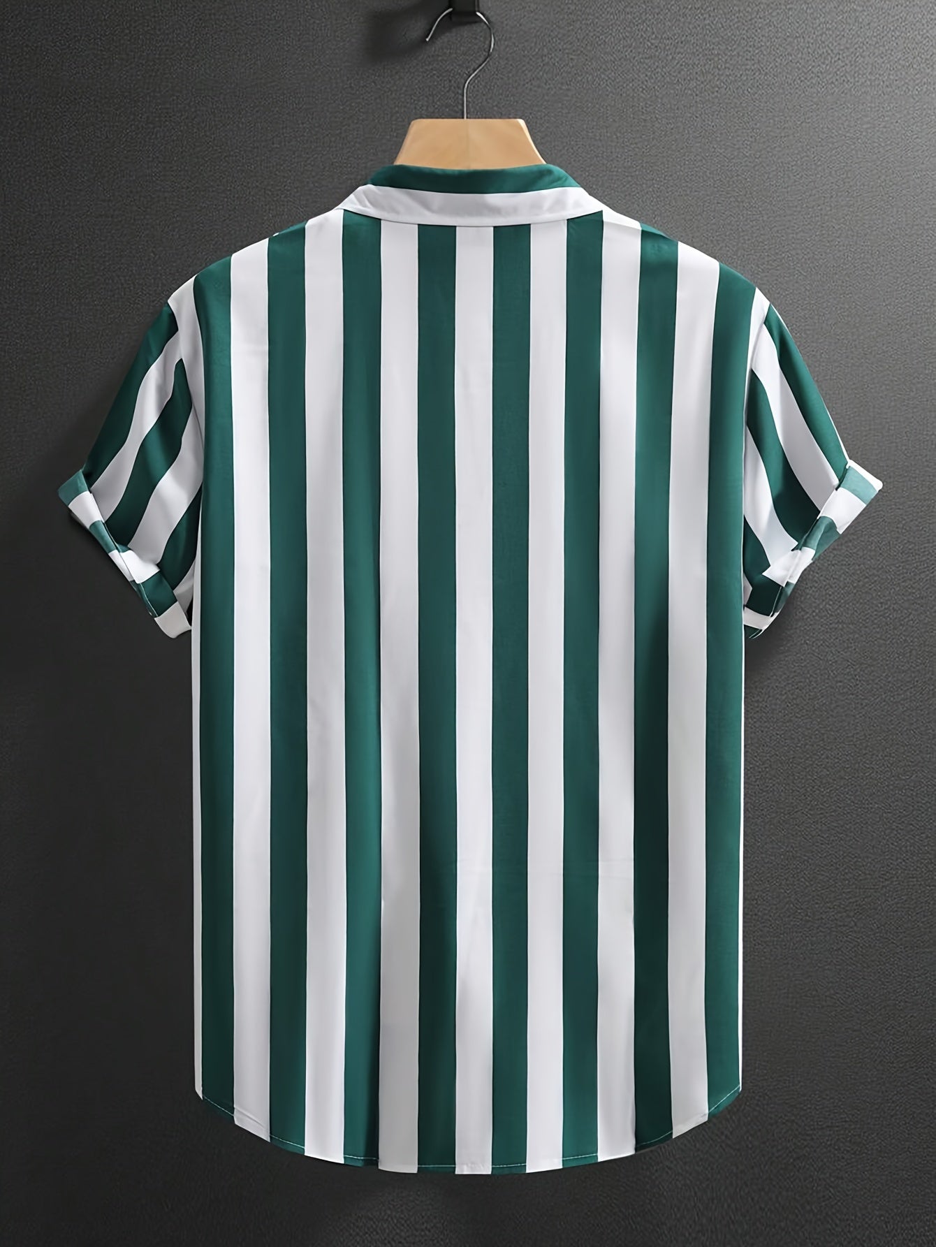 STRIPED BUTTON FRONT SHIRT FOR MEN