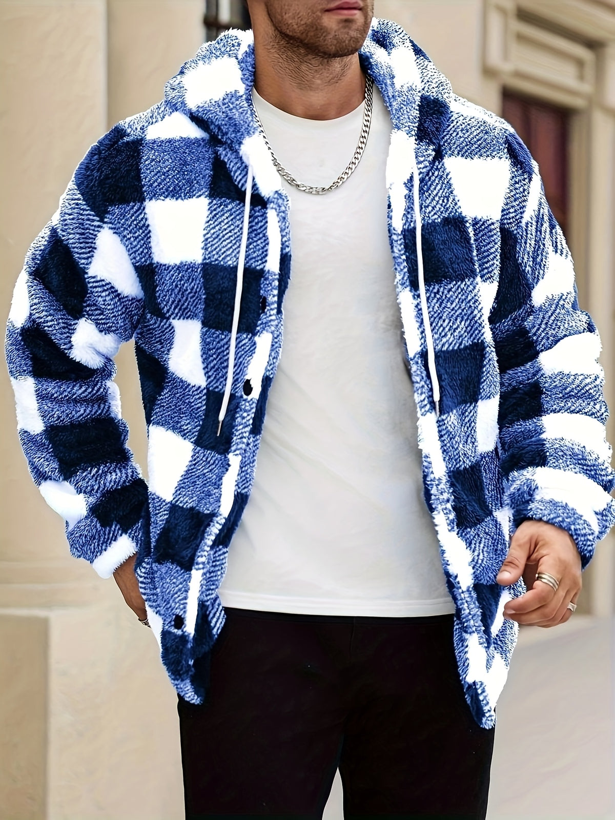 COLOURBLOCK HOODED JACKET FOR MEN
