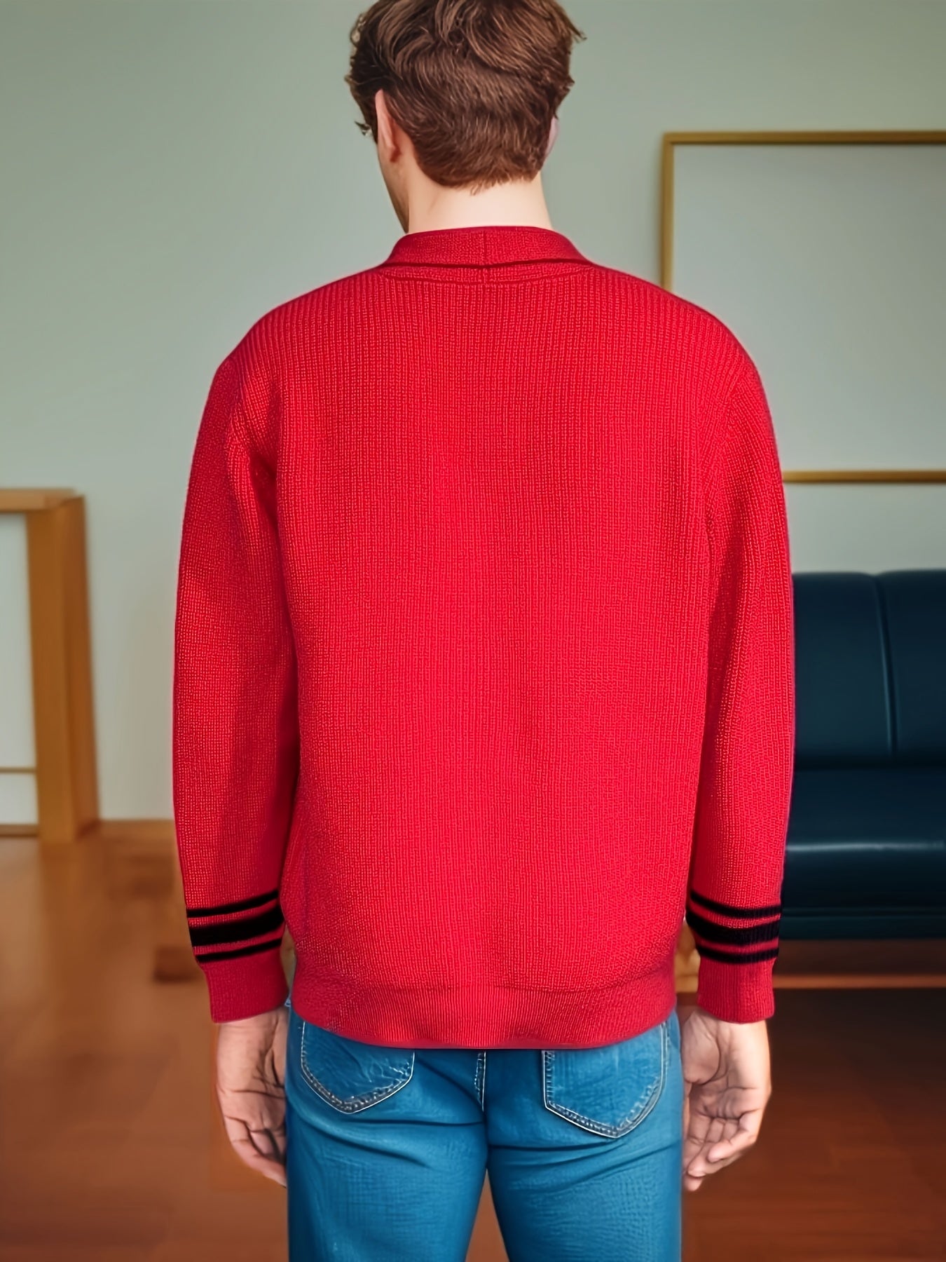 CHUNKY KNIT CARDIGAN FOR MEN