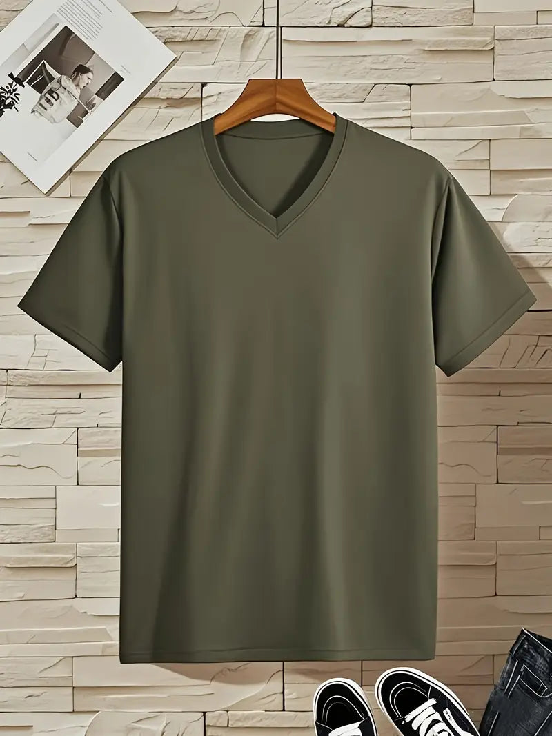 CASUAL V-NECK T-SHIRT FOR MEN
