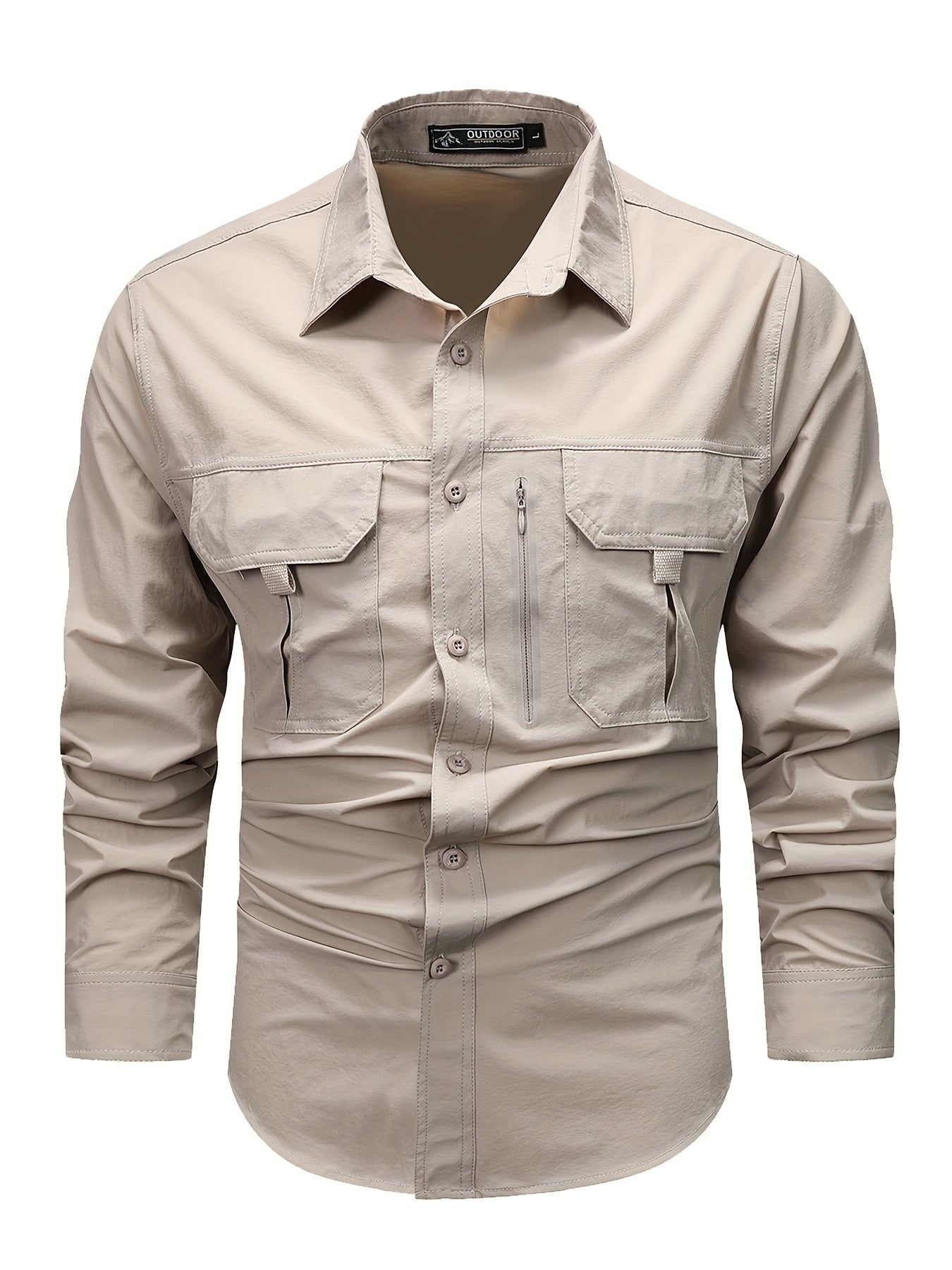 LONG SLEEVE CARGO SHIRT FOR MEN