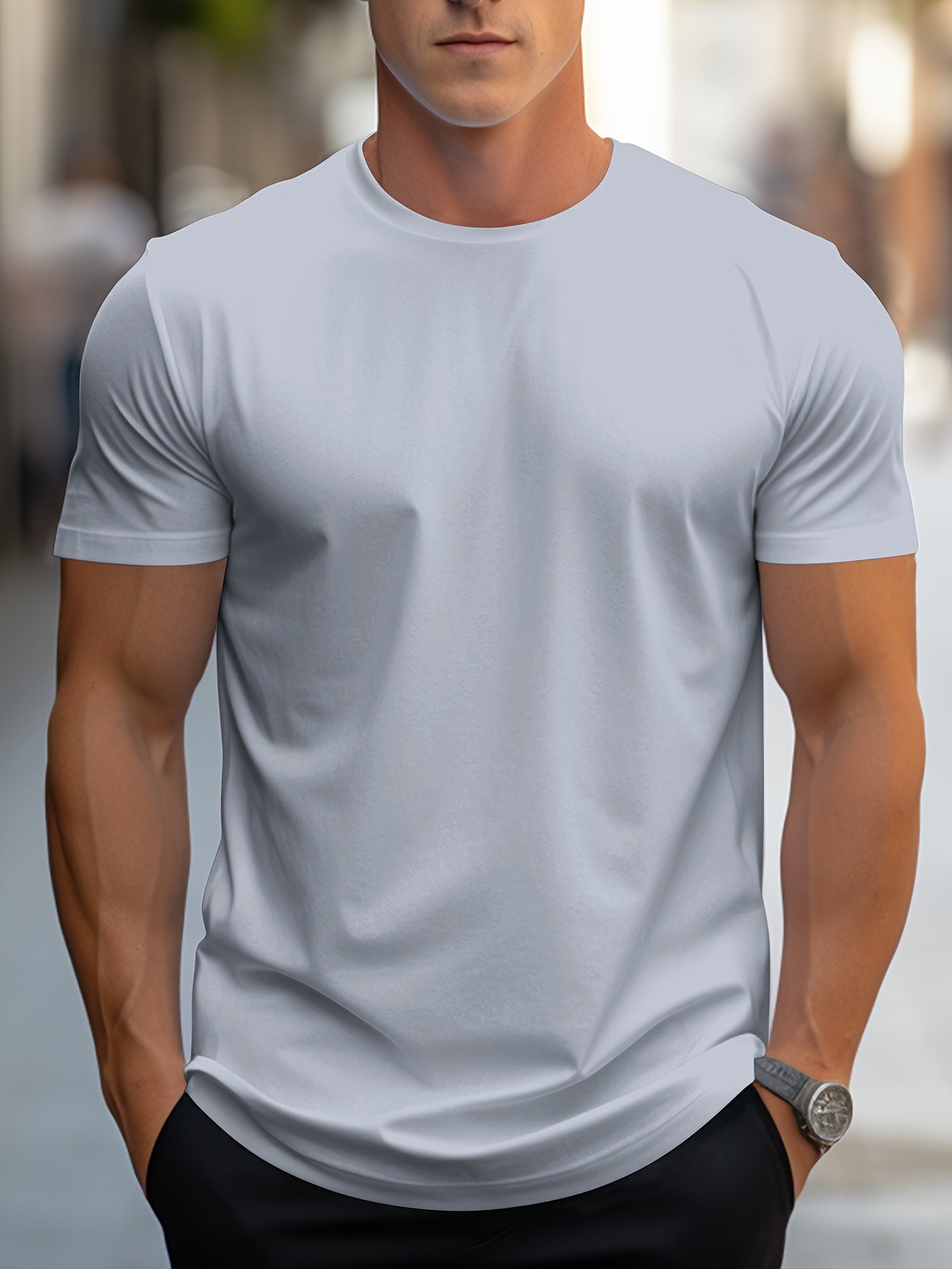 BASIC CREW NECK T-SHIRT FOR MEN