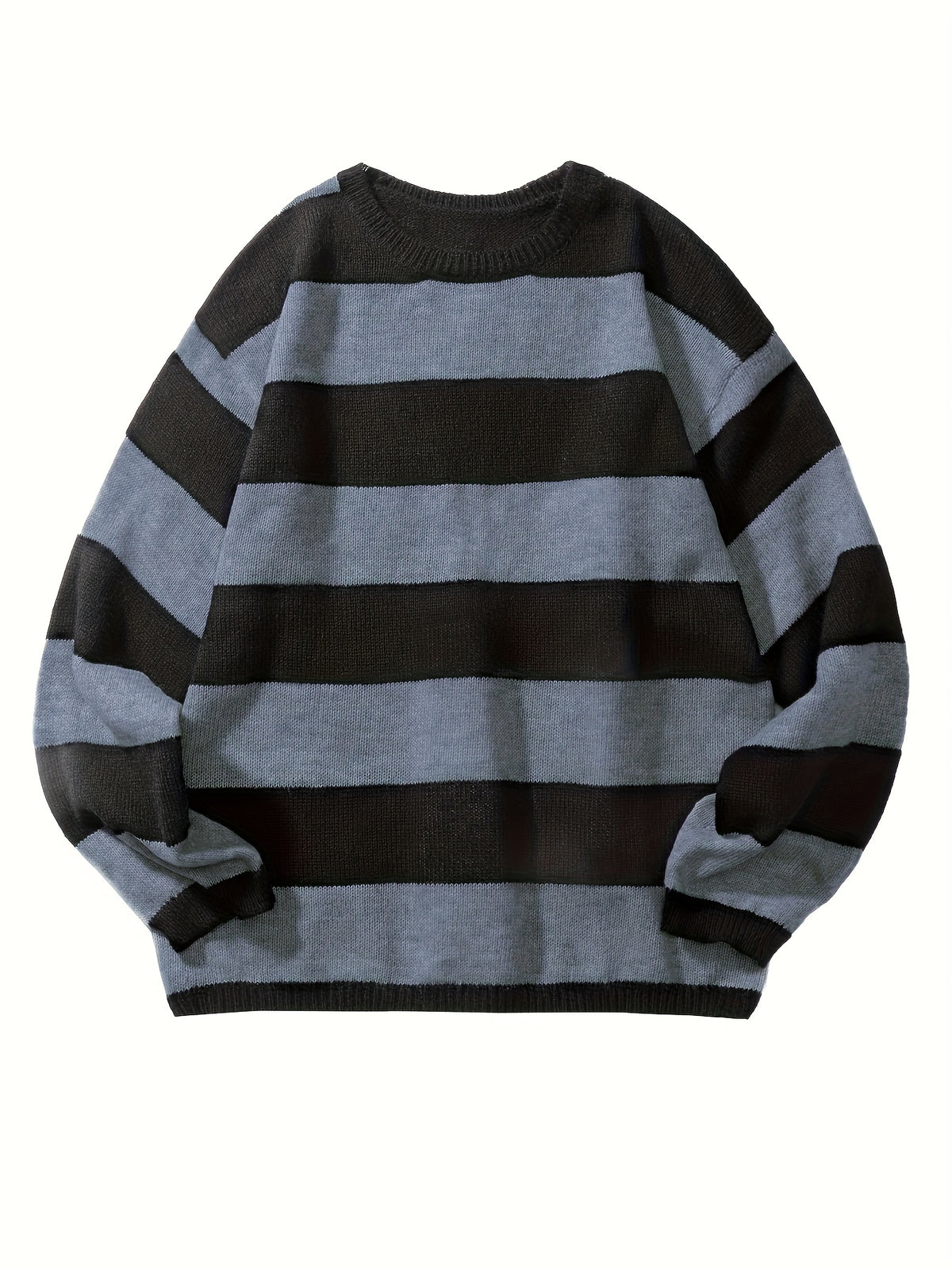 STRIPED KNIT PULLOVER FOR MEN