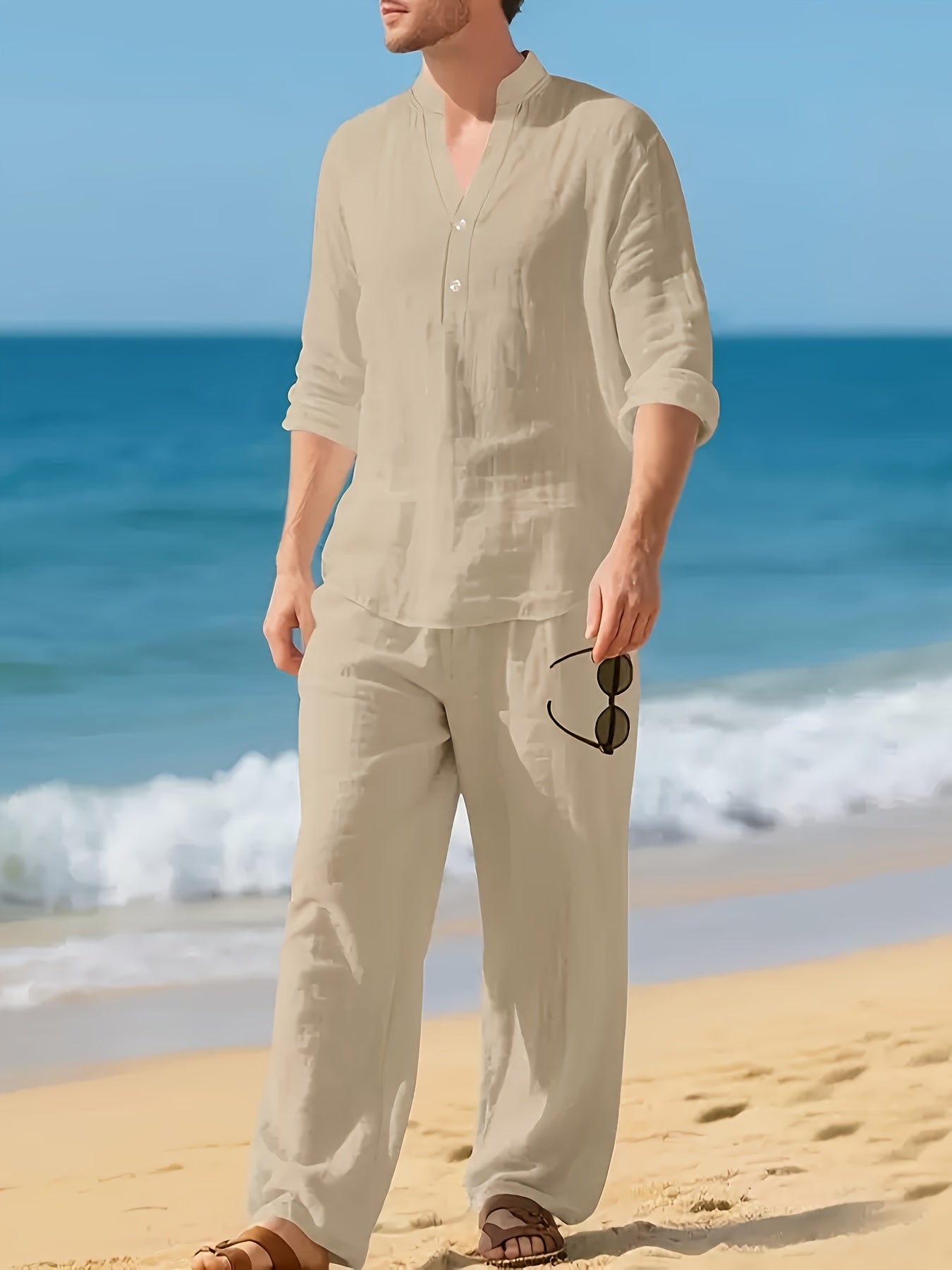 LOOSE LINEN SET FOR MEN