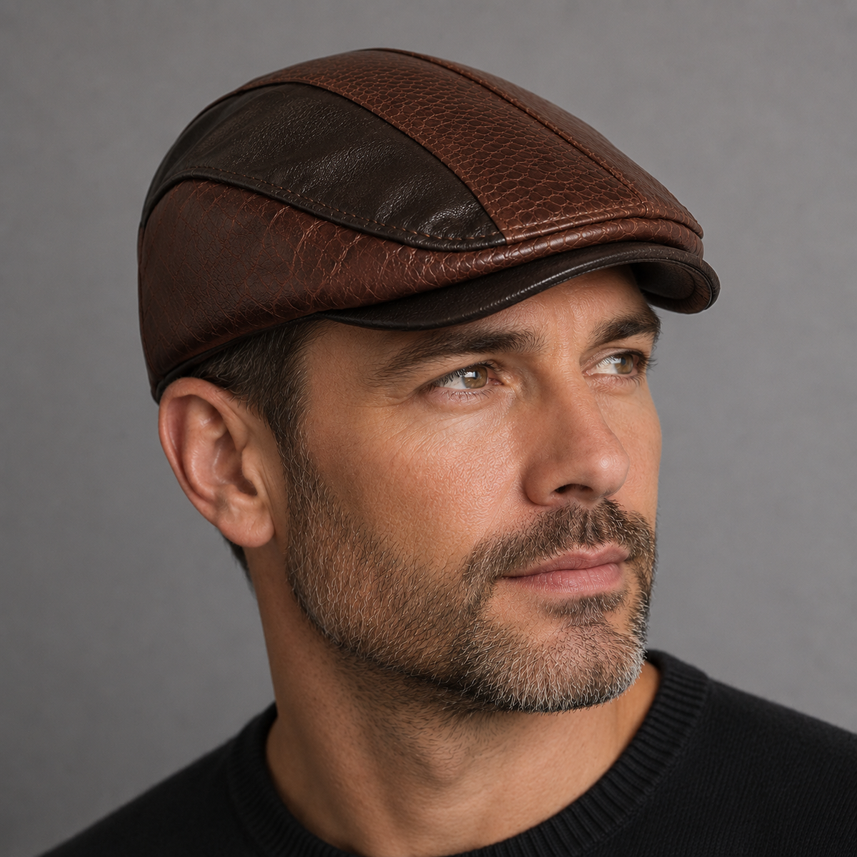 TEXTURED PANEL CAP FOR MEN