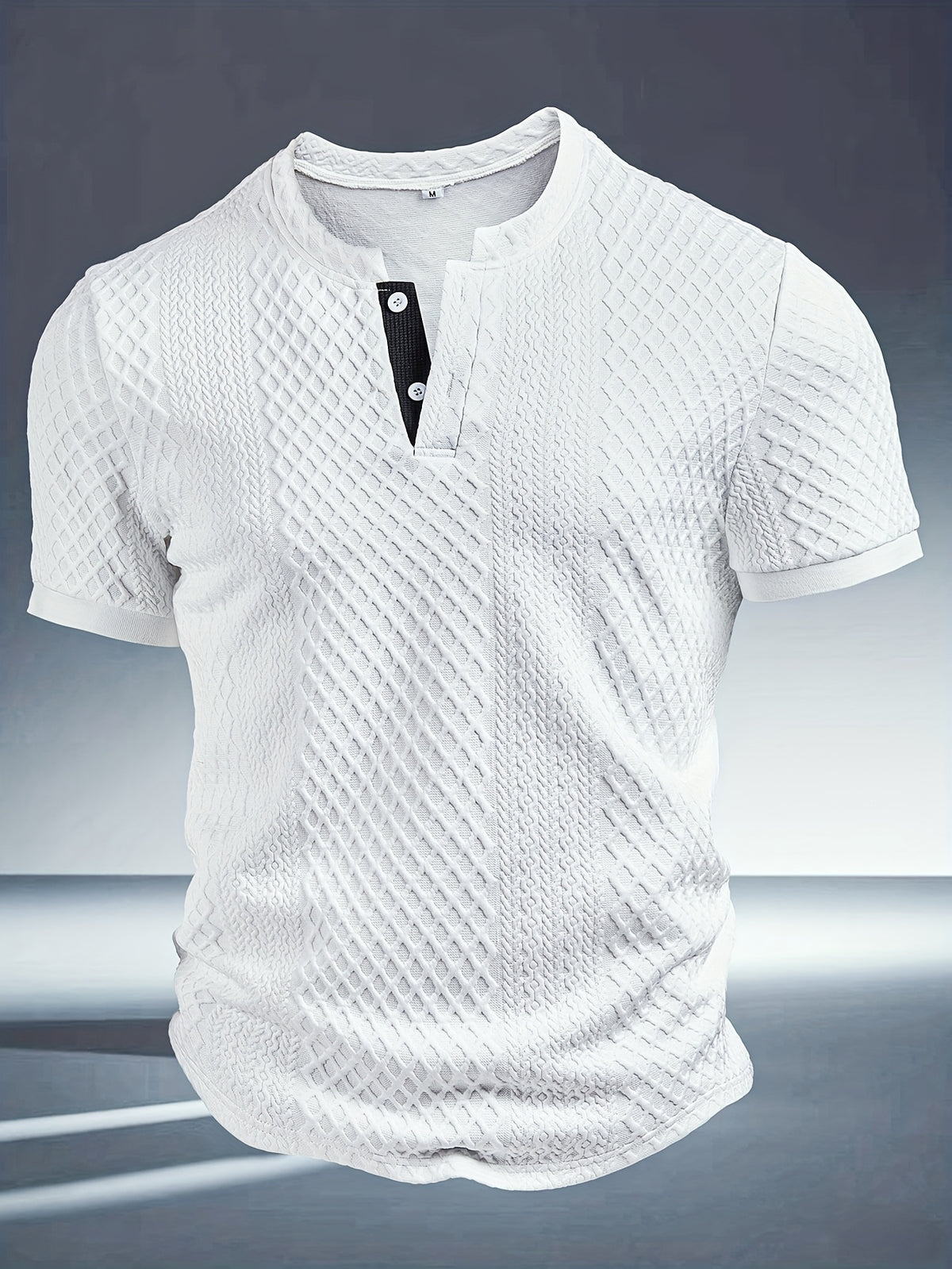 COLOUR BLOCK KNIT SHIRT FOR MEN