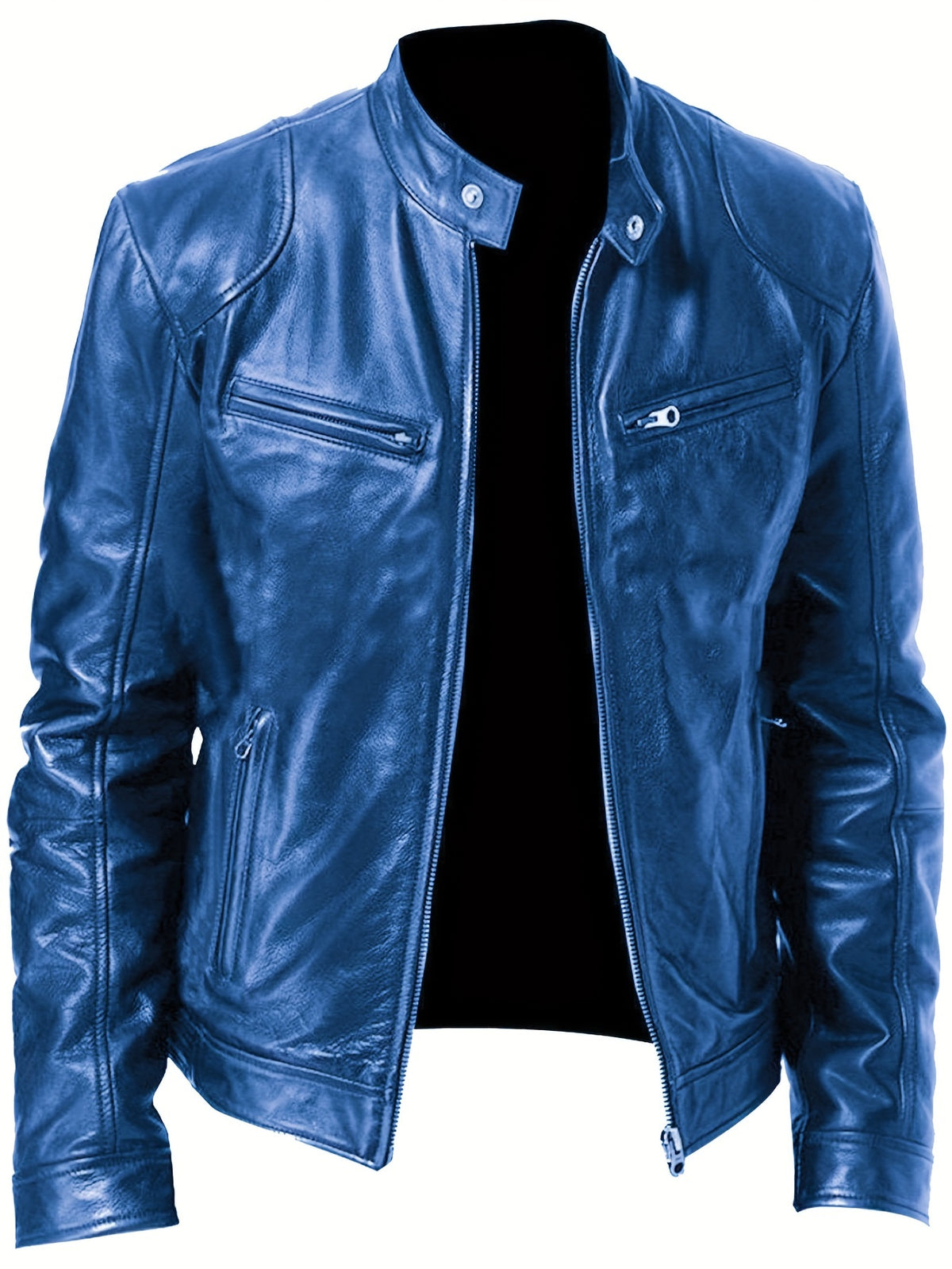 ZIP MOTORCYCLE JACKET FOR MEN