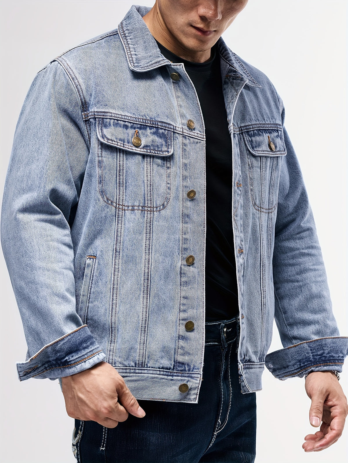 DENIM TRUCKER JACKET FOR MEN