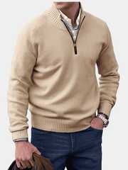 WENTWORTH LONDON | ZIPPERED KNIT PULLOVER FOR MEN
