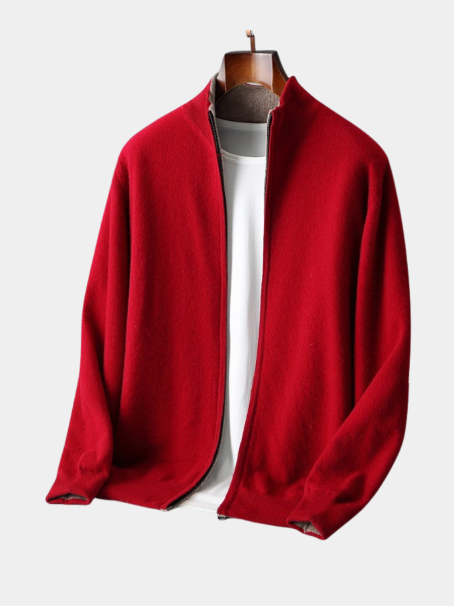 WENTWORTH LONDON | ZIPPERED KNIT CARDIGAN FOR MEN