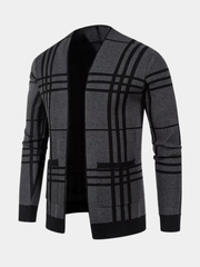 WENTWORTH LONDON | CHECKERED KNIT CARDIGAN FOR MEN