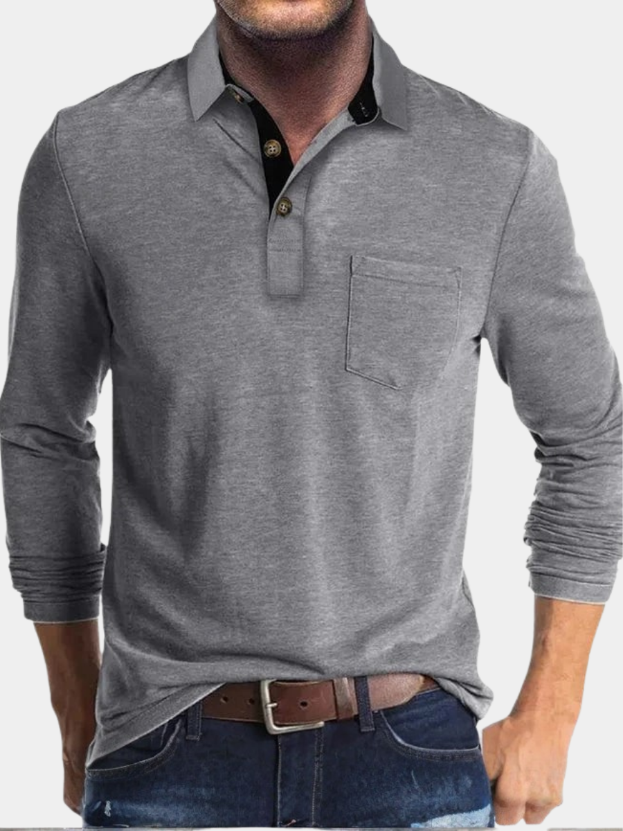WENTWORTH LONDON | CLASSIC LONG SLEEVE POLO FOR MEN