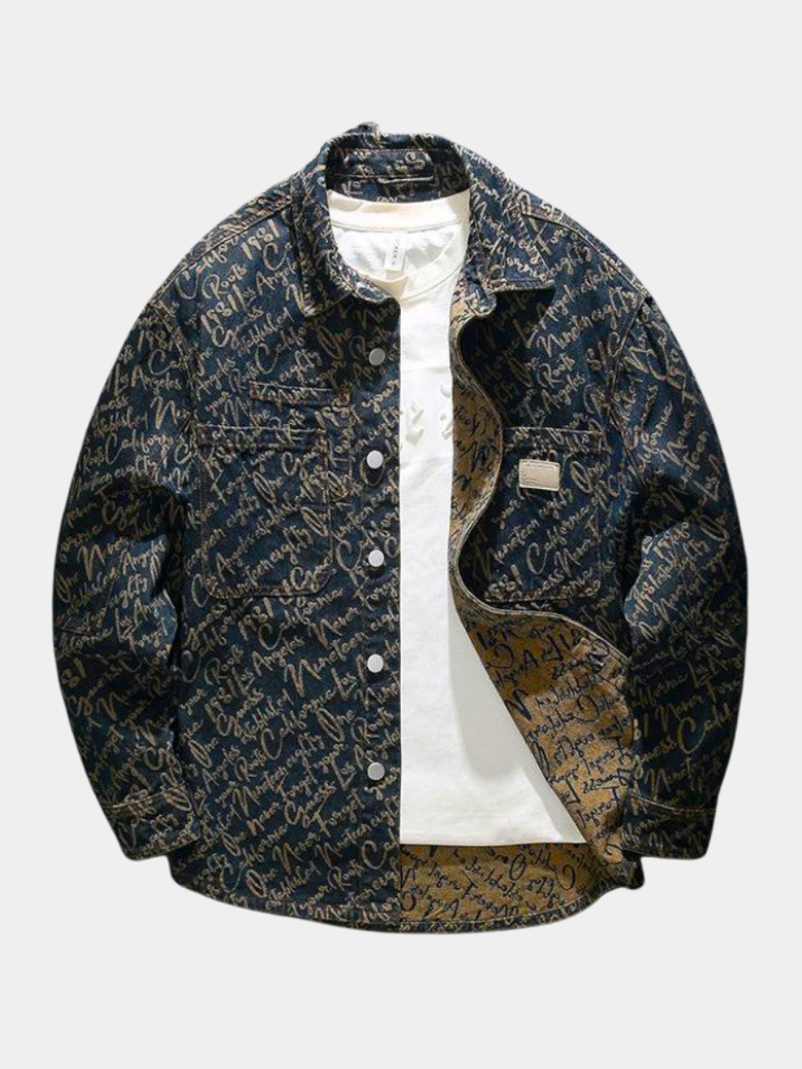 WENTWORTH LONDON | EMBROIDERED DENIM JACKET FOR MEN