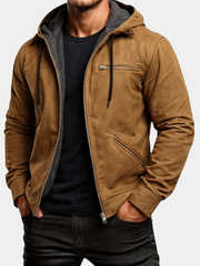 WENTWORTH LONDON | CANVAS HOODIE JACKET FOR MEN