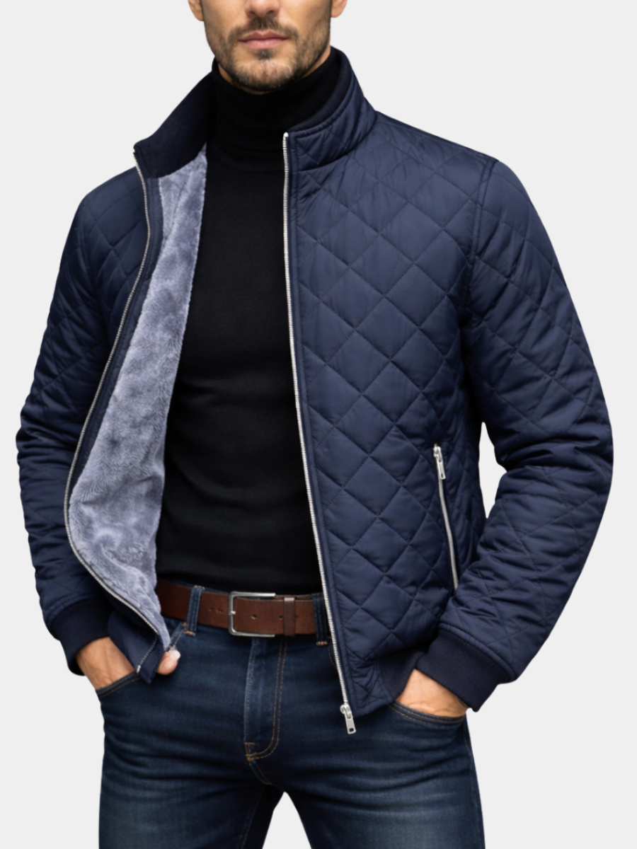 WENTWORTH LONDON | CLASSIC WARM QUILTED WINTER JACKET FOR MEN