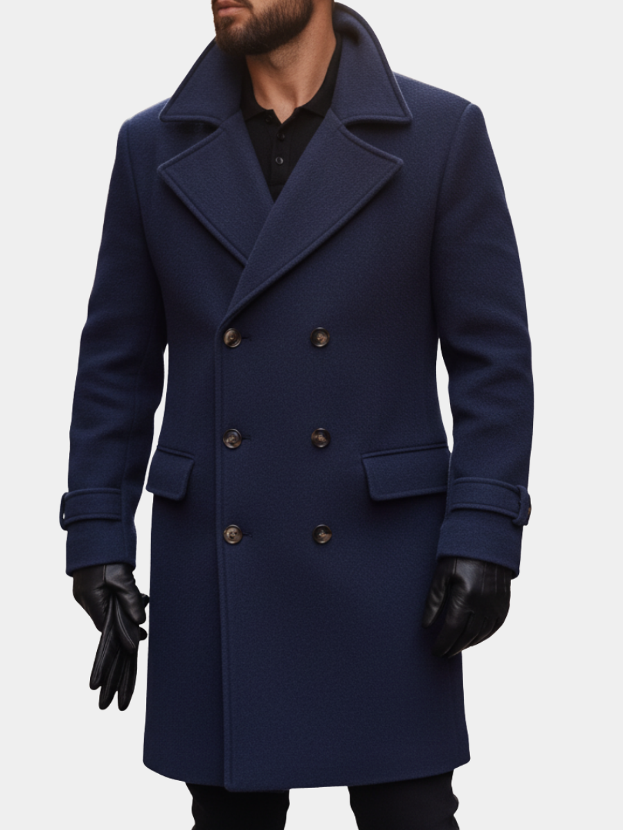 WENTWORTH LONDON | CLASSIC WOOL COAT FOR MEN