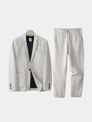LINEN BLEND SUIT FOR MEN