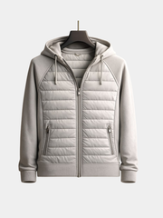 WENTWORTH LONDON | QUILTED ZIP HOODIE FOR MEN