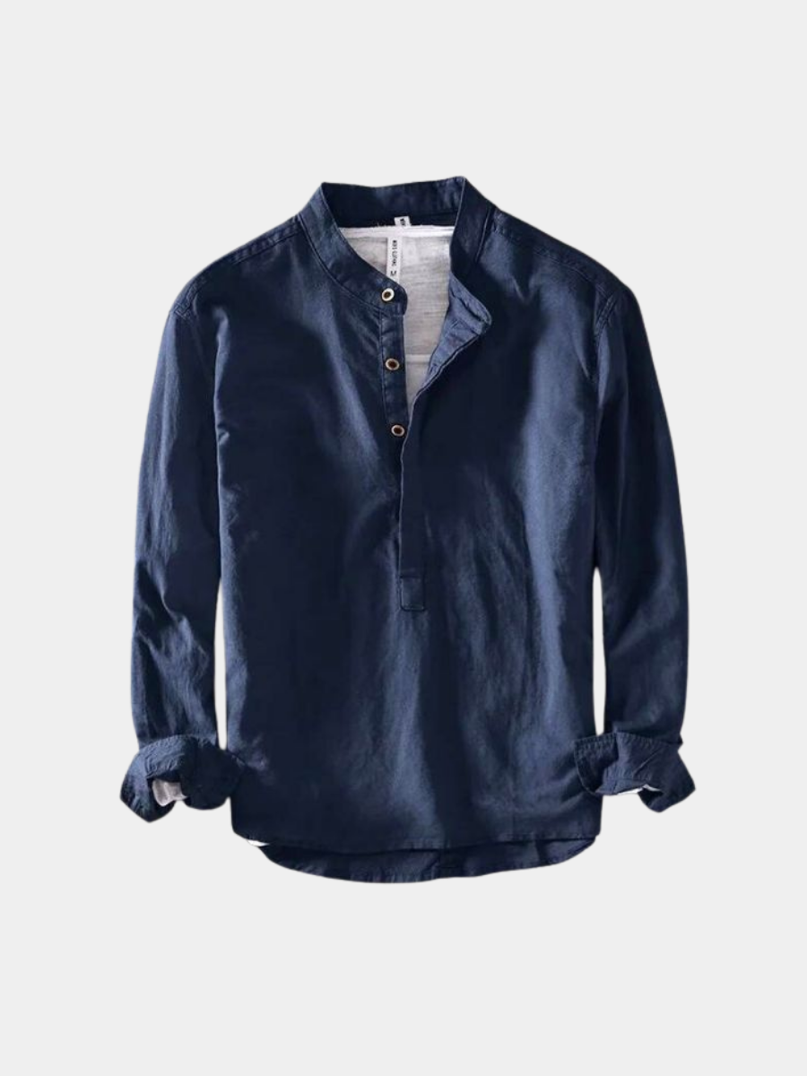 WENTWORTH LONDON | MINIMALIST LINEN SHIRT FOR MEN