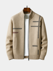 WENTWORTH LONDON | ZIP-UP KNIT JACKET FOR MEN