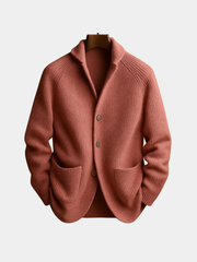 WENTWORTH LONDON | RIBBED WOOL CARDIGAN FOR MEN