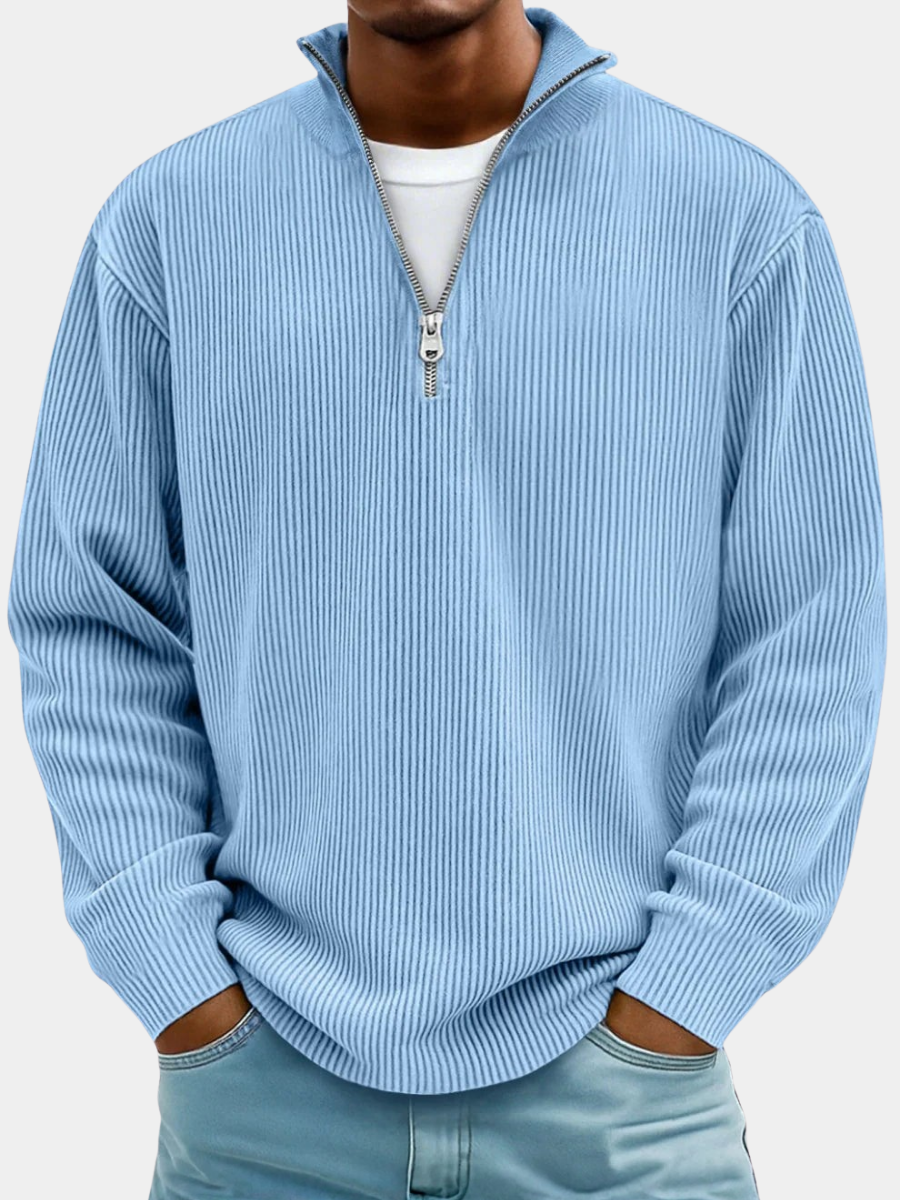 WENTWORTH LONDON | TRENDY ZIP SWEATER
