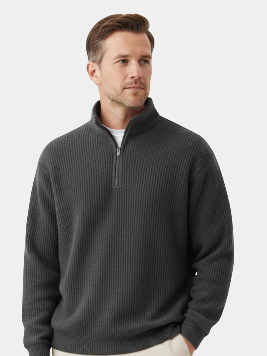 WENTWORTH LONDON | ELEGANT ZIPPERED PULLOVER FOR MEN