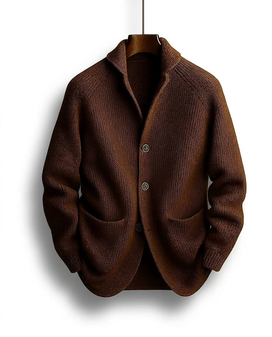 SHAWL COLLAR KNIT CARDIGAN FOR MEN