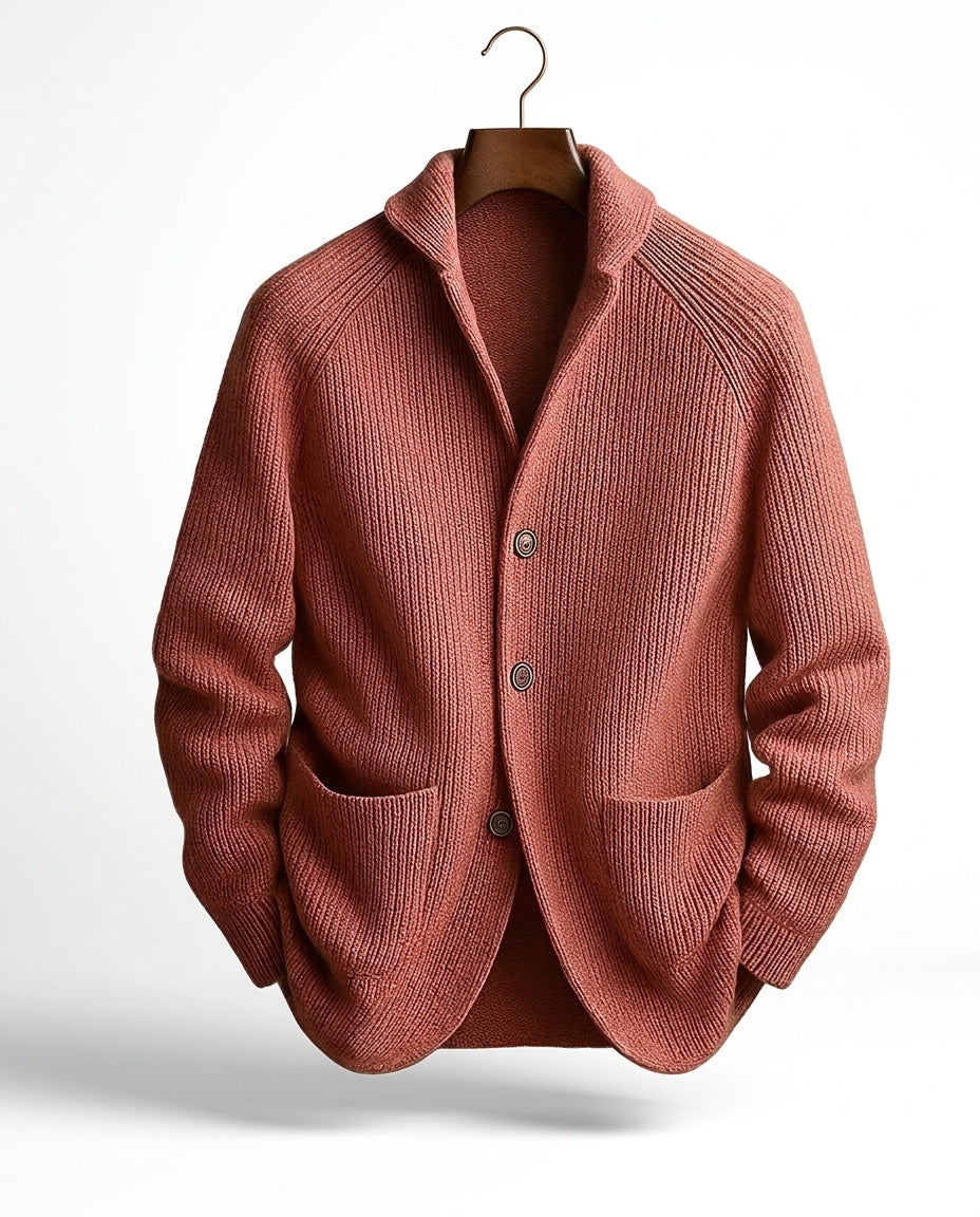 SHAWL COLLAR KNIT CARDIGAN FOR MEN