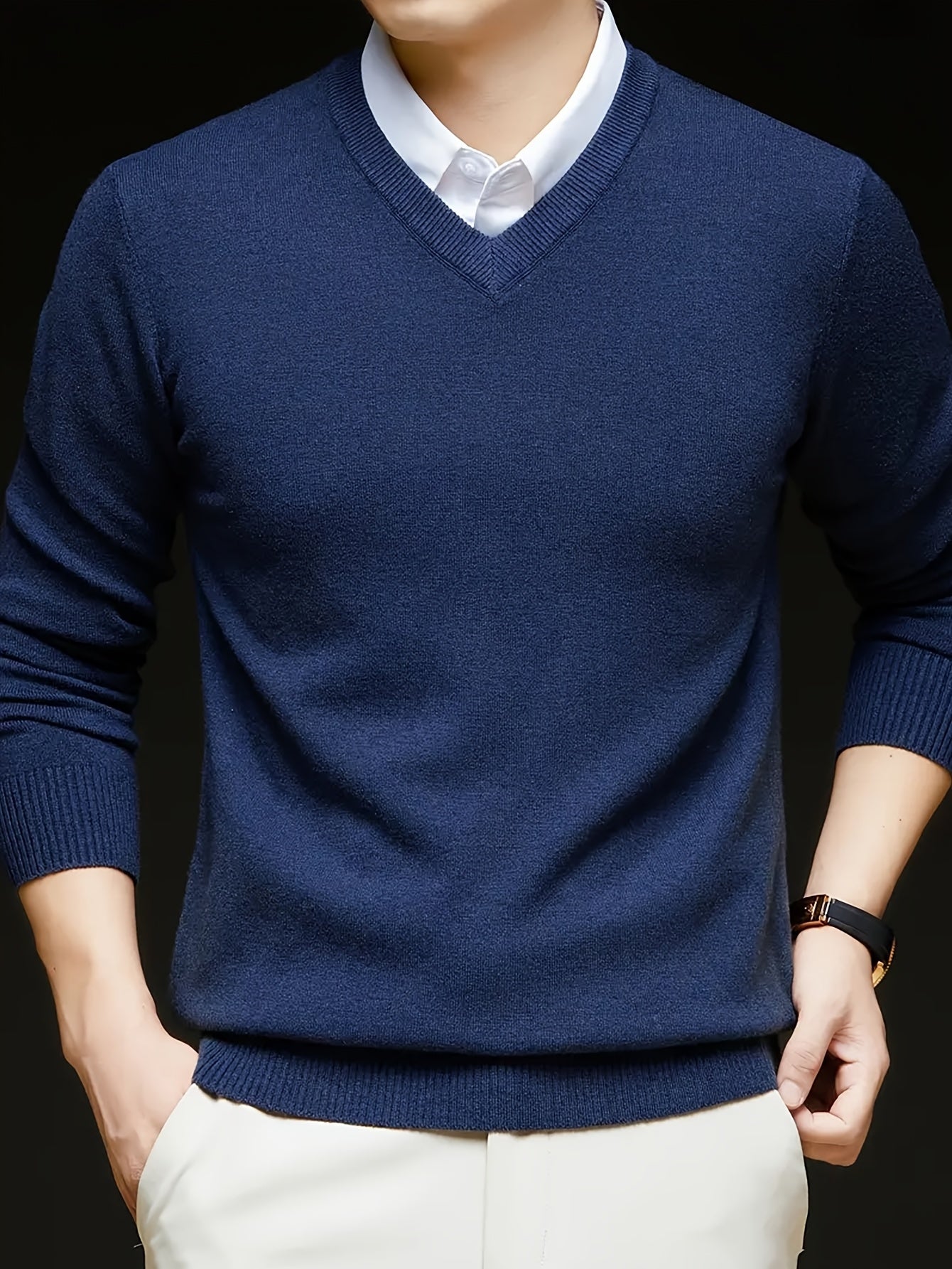 V NECK SWEATER FOR MEN