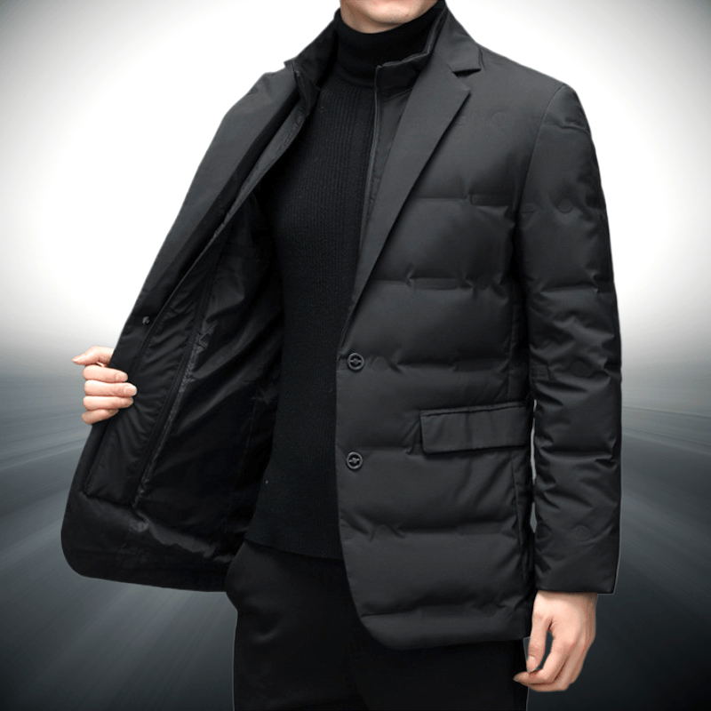 QUILTED DOWN BLAZER JACKET FOR MEN